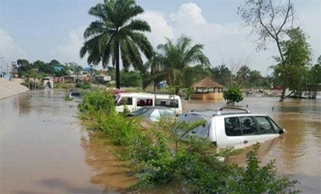 Lluvias torrenciales en Kinshasa